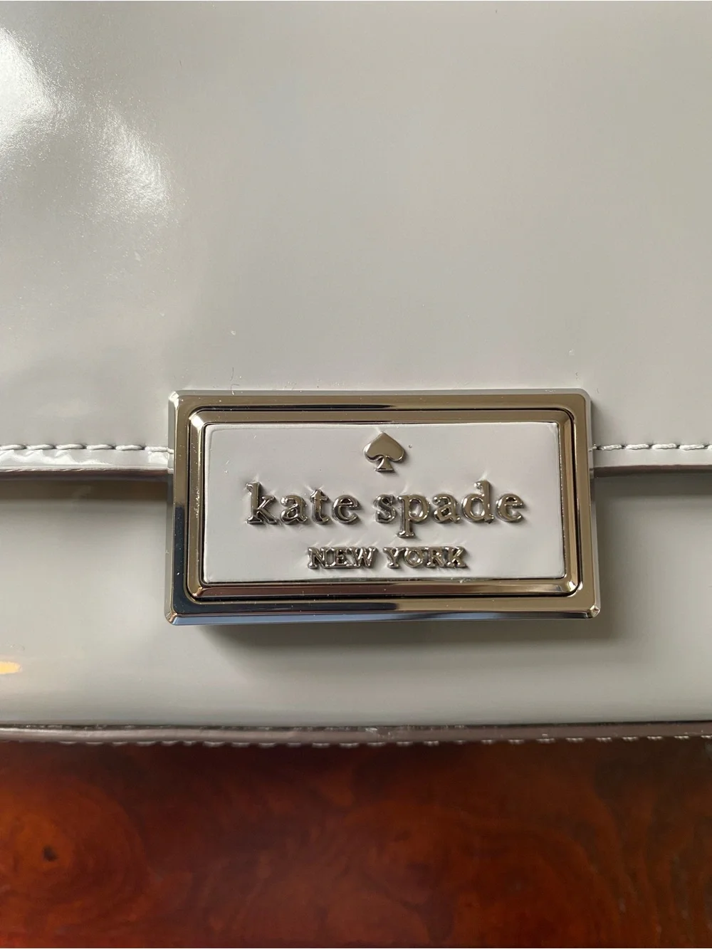 kate spade Reegan Patent Mini FlapCrossbody Bag - color Pavement
